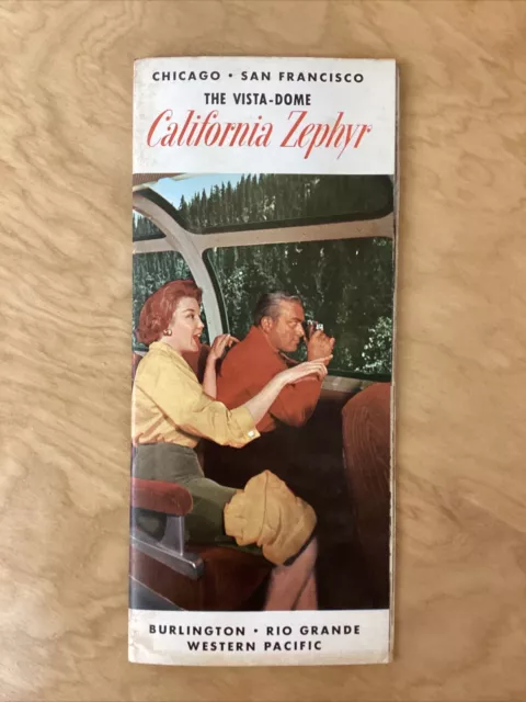 The California Zephyr Vista-Dome - Route Description & Amenities Brochure 1966