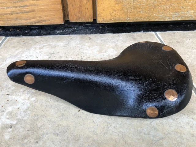 Selle cuir vintage vélo Motobécane + Motoconfort - Équipements vélos