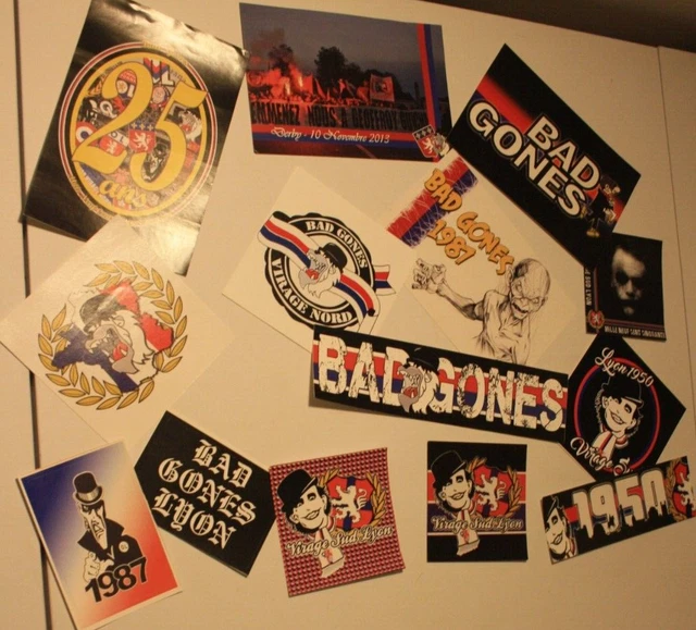 Lot De 9 Stickers Et Autocollants Ultras Paris