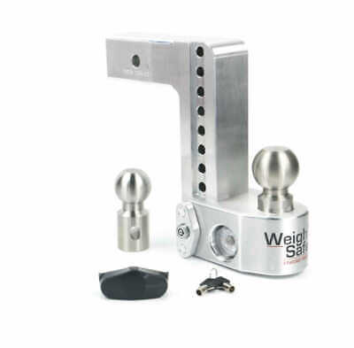 Weigh Safe 8" Drop Hitch Ball Mount 2.5" Shaft w/ Scale Rated 18500lbs WS8-2.5