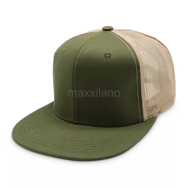 Baseball Cap Men Mesh Snapback Adjustable Trucker Hat Military Cotton Hats