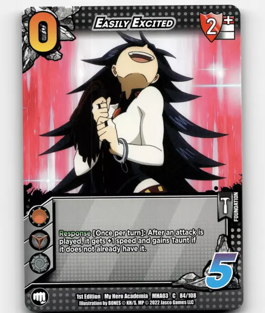 UniVersus Easily Excited My Hero Academia: Heroes Clash 1st Edition C