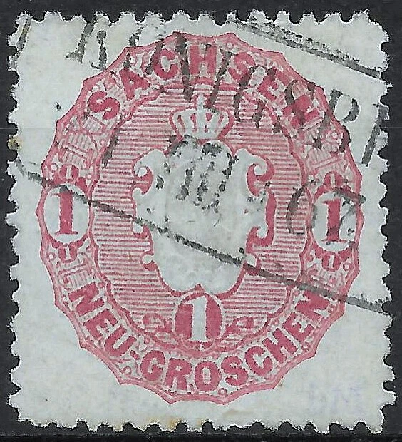 SACHSEN 1863; MiNr. 16a ; 1 Ngr.; BPP geprüft; R2  KÖNIGSBRÜCK