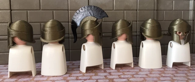 Elmo Greco Frigio Custom Per Playmobil - Realizzato In 3D, Casco Per Soldati Greci