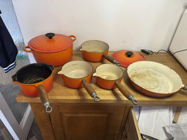 Cocotte Le Creuset Enzo Mari Vintage – Fonte Noire 21 Cm – Fabriquée En France