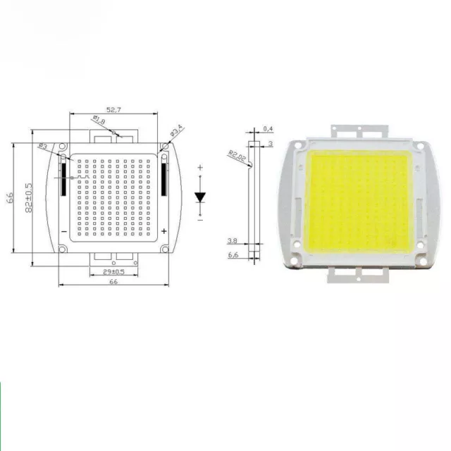 LED Chip High Power White 3W 5W 10W 20W 30W 50W 100W 200W 300W 500W LED Chip 2