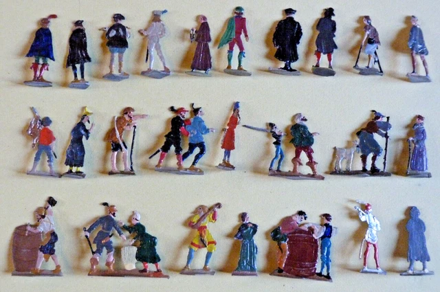 Plats D'étain WIMOR – L'attaque Du Chariot Au Moyen Âge – 14 Figurines 30mm