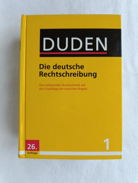 Duden Band 1: Die deutsche Rechtschreibung, Buch, 26. Auflage, Zustand gut!