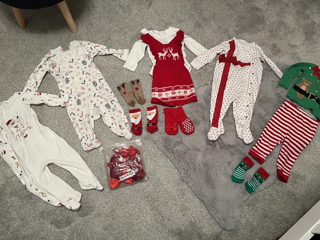 Baby girl Christmas bundle  6-9 Months Clothes Red Dresses Inc Billie Fairers