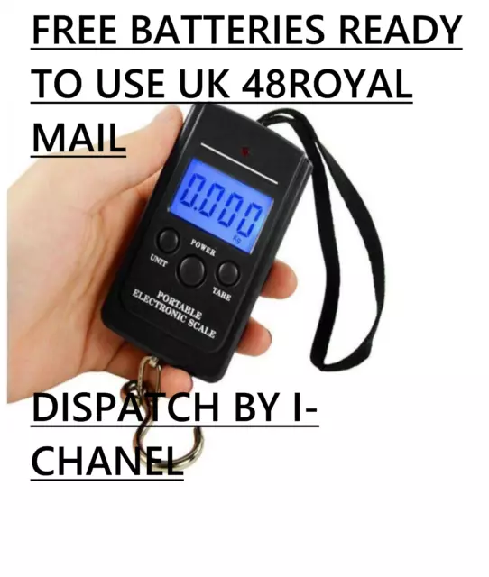 40KG Digital Travel Portable Handheld Weighing Luggage Scales Suitcase Bag LCD