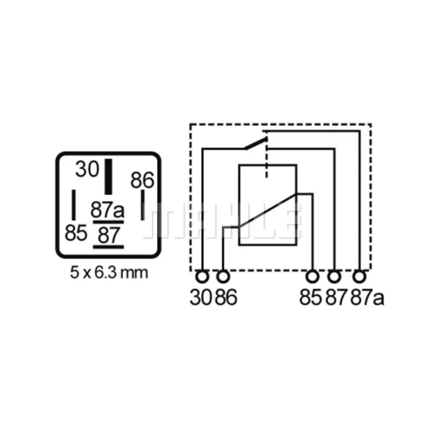 Arbeitsstromrelais MAHLE MR 64 2