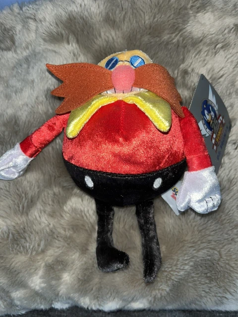 PELUCHE SEGA SONIC The Hedgehog Dr. Robotnik Eggman 7 avec étiquette japon 1992 EUR 40,57