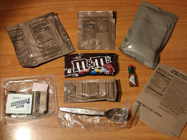 ALL 24 MENUS MRE 2024 Surplus RATION PACK RCIR MEALS Ready To eat Army