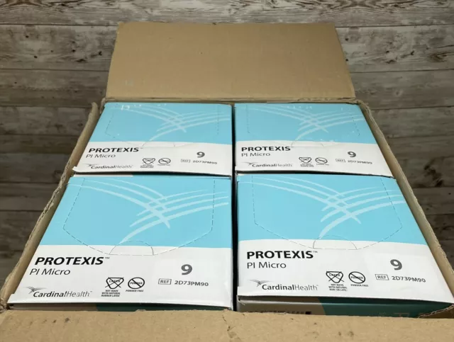 Box of 200 Cardinal Health Protexis PI Micro Surgical Gloves Sterile Size: 9