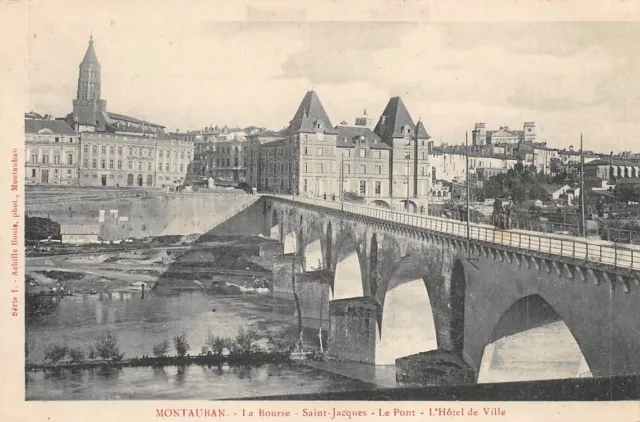 MONTAUBAN - la Bourse - Saint-Jacques - le Pont- l'Hôtel de ville  (122908)