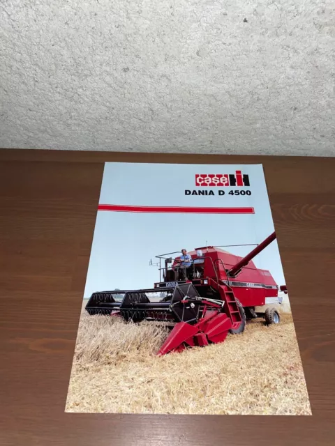 brochure prospekt PROSPECTUS MOISSONNEUSE BATTEUSE CASE-IH DANIA-mc cormick-same