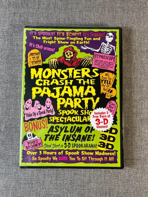 MONSTERS CRASH THE Pajama Party: Spook Show Spectacular (DVD 2001) w/ 3D  Glasses $47.06 - PicClick CA