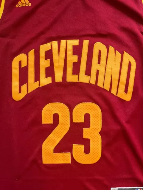 Cleveland Cavaliers LeBron James #23 Swingman Jersey - Navy/Red 3