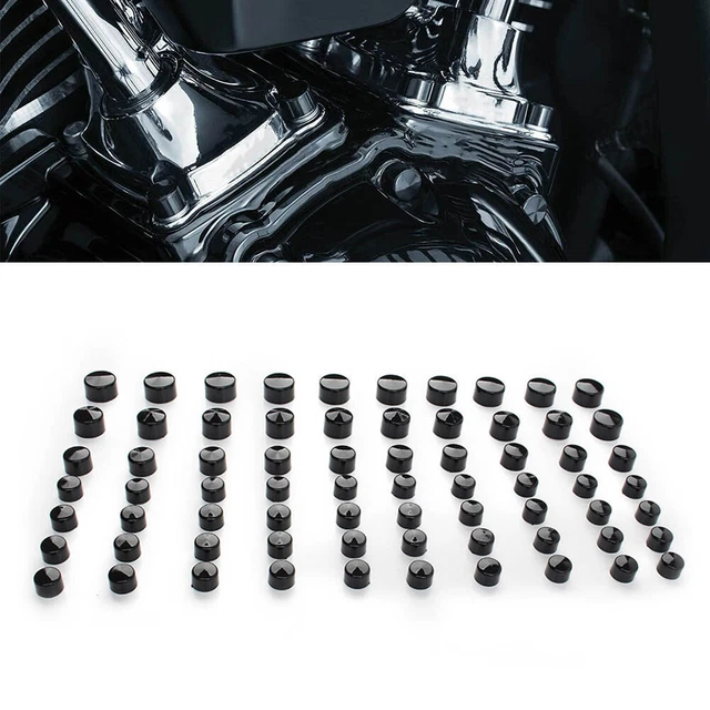 BLACK ENGINE BOLT Covers Kit For Harley Softail Electra Street Glide Road King 46.08 PicClick AU