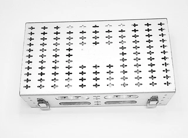 The Stryker 2296-175 Command 2 Sterilization case w/ insert and lid.
