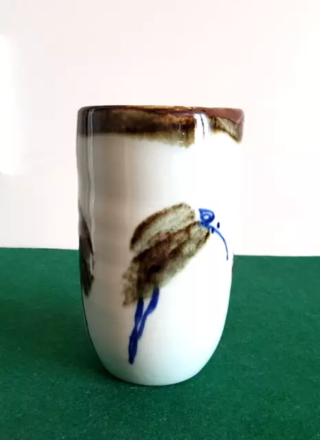 Chinesische bemalt keramik vase mit Vogel  Blumen muster Kunslerhandwerk 20.Jh 2