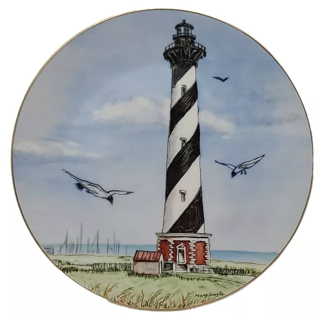 American Lighthouse "Cape Hatteras" Plate #1891 by Mary Lingle Collectors Plate