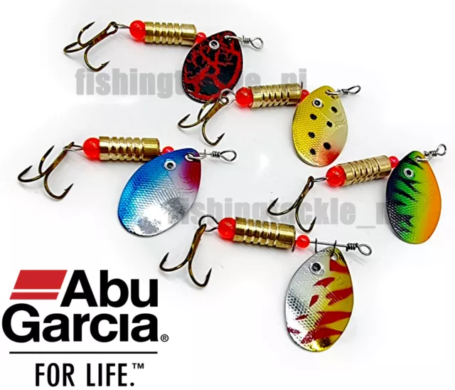 Abu Garcia 9g Spinners Trout Lures Fishing Spinning Lure 5 Colours