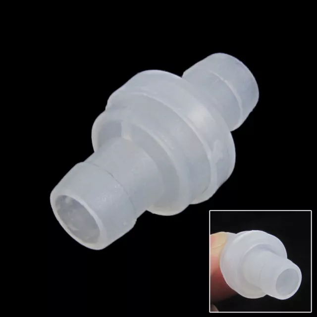 White Plastic Aquarium One Way Airline Tubing Connector Check Valve