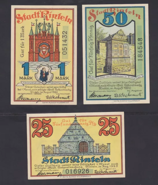 Rinteln, Niedersachsen, 1 Mark 50 + 25 Pfennig, Erhaltung s. Bilder, (Nr. 30) 2