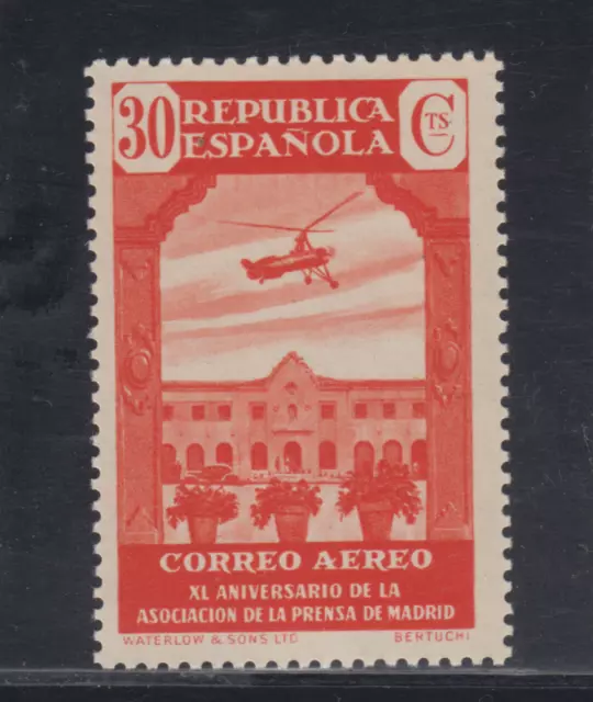 España 1936 Spain Nuevo Mint Mnh Spanien Espagne Edifil 718 Scott C80 Lote 1