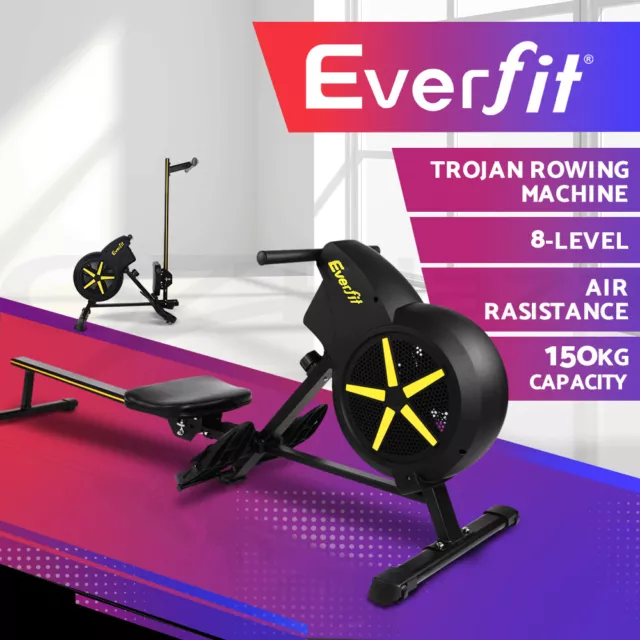 Everfit Rowing Machine Rower Resistance Fitness Exercise Home Gym Cardio