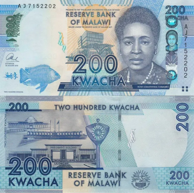 Malawi 200 Kwacha (1.1.2013) - p60b UNC