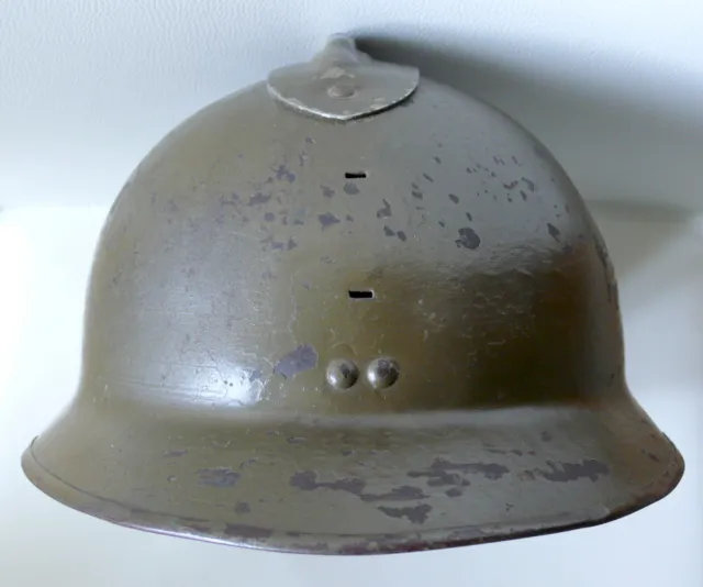 Stahlhelm, fehlendes Emblem, Frankreich 2. Weltkrieg