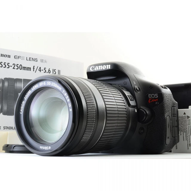 CANON EOS KISS X5 DSLR Camera 18-55mm 55-250mm EF-S Zoom Lens