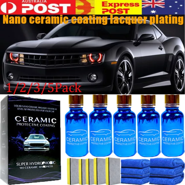 1-5Pack 9H Car Oxidation Liquid Ceramic Coat Super Hydrophobic Glass Coating Set