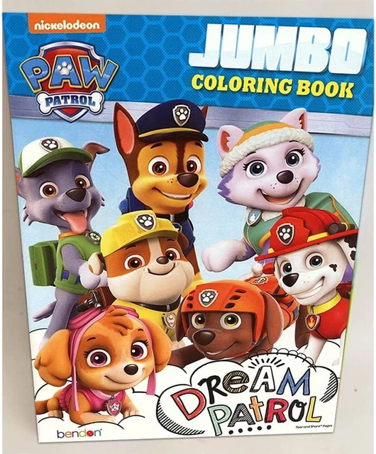 NEW PAW PATROL Jumbo Coloring Book Nick Jr. All kids inside fun Pups on ...