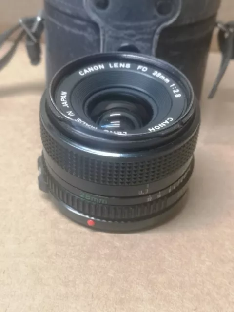 Canon FD Objektiv 28 mm 2,8 Weitwinkel manueller Fokus Kamera Vintage 3065