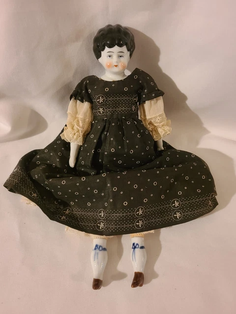 Antique 12 in. Bisque Doll Cloth Body Porcelain Limbs & Head  DOROTHY 5