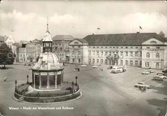 72137079 Wismar Mecklenburg Vorpommern Markt Wasserkunst Rathaus Wismar