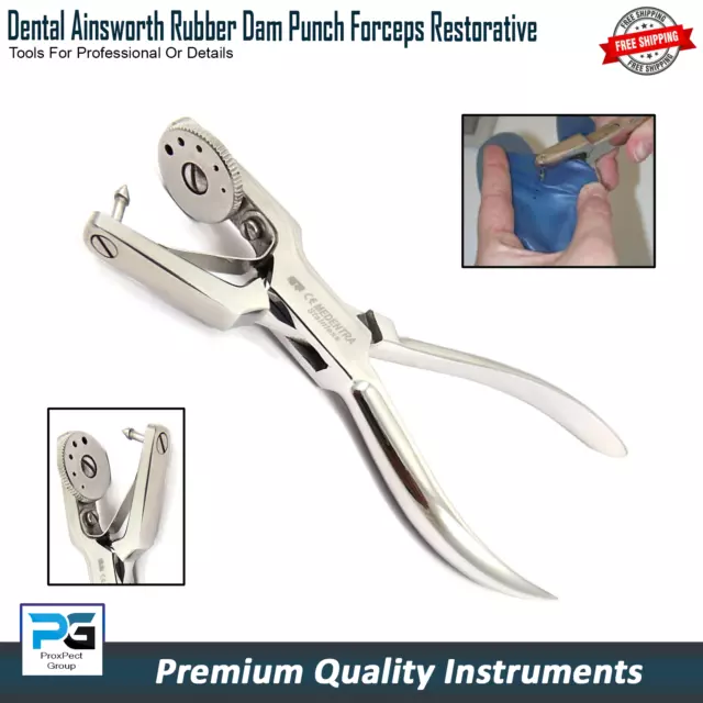 Rubber dam Ainsworth Punch Hole Forceps Pliers Dental Endodontic Instruments CE