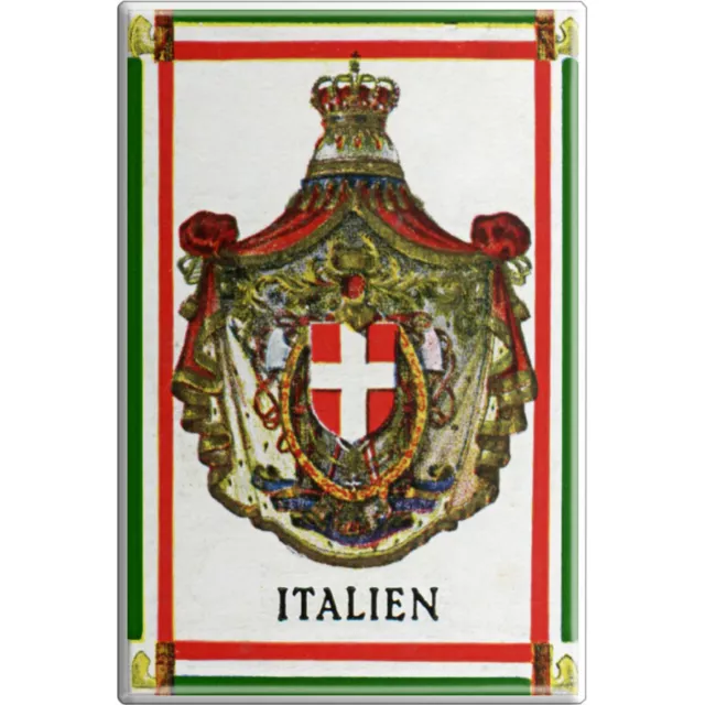 Kuehlschrank Magnet Andenken Wappen Heimat Reise Urlaub Land Italien 38966