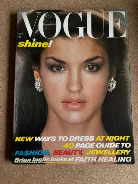 VOGUE UK Magazine Janice Dickinson October 1st 1978 Vintage British Fashion