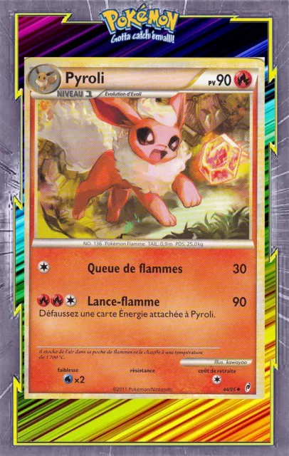 Pyroli - L'appel des Légendes - 44/95 - Carte Pokemon Française