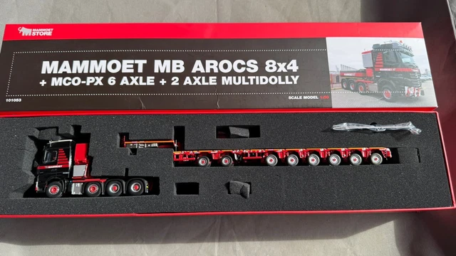 IMC MB AROCS 8X4 AVEC REMORQUE NICOLAS EUROCOMPACT 2+4 AXES