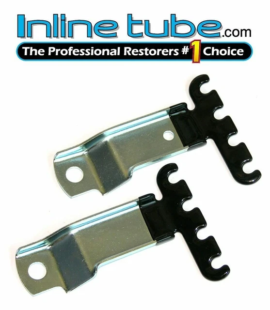 68 70 Gto Judge Trans Am Firebird Rear Spark Plug Wire Loom Holders Brackets 2Pc