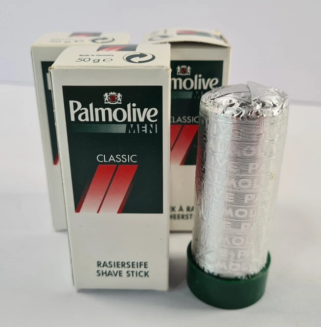 Bastoncini da barba classici estratto di palma Palmolive da uomo - 50 g x 3 nuovi e sigillati