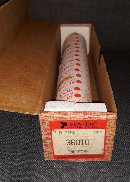 SYN-TAC Syntac AB Dick 360 Ink Form Roller # 36010 New!