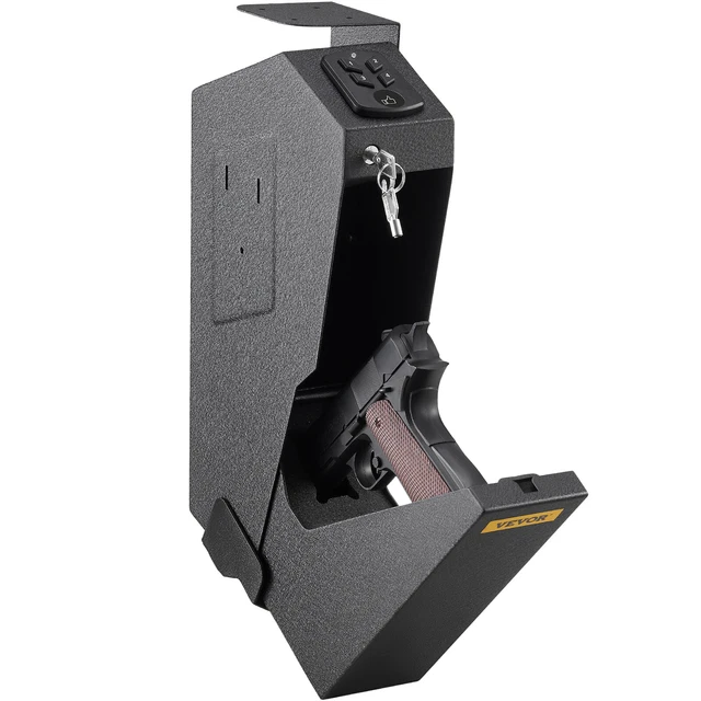 VEVOR Coffre-Fort de Pistolet Boîte de Sécurité Arme à Feu Code Clé Verrouillage