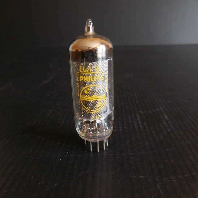 Lampada Tubo Poste Radio Vintage Base Noval ECH81 Philips N5191
