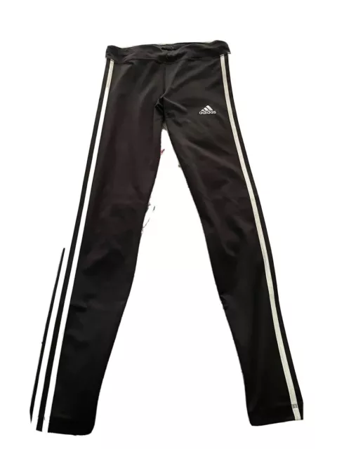 Girls adidas Originals Classics 3-Stripes Leggings in Black Aeroready